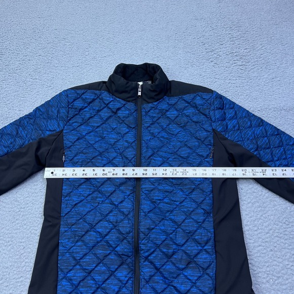 Lululemon Jacket Mens M Quilted Goose Down Blue Black Lightweight Puffer - Picture 8 of 14